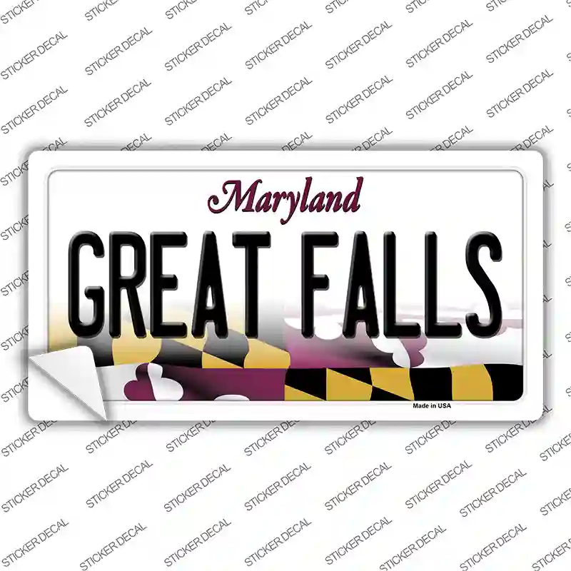Great Falls Maryland Novelty Sticker Decal