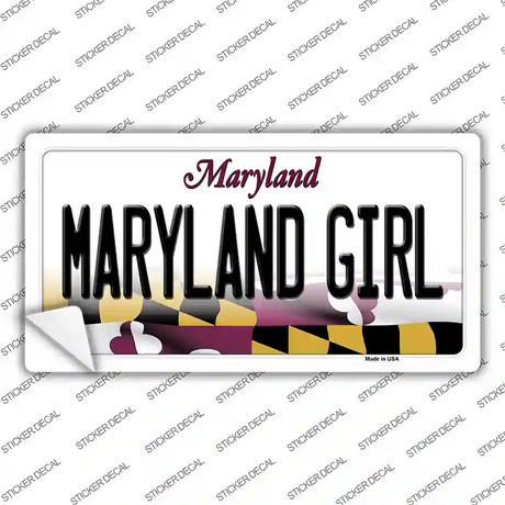 Maryland Girl Maryland Novelty Sticker Decal