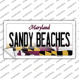 Sandy Beaches Maryland Novelty Sticker Decal