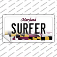 Surfer Maryland Novelty Sticker Decal