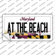 At The Beach Maryland Novelty Sticker Decal