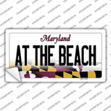 At The Beach Maryland Novelty Sticker Decal