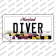 Diver Maryland Novelty Sticker Decal