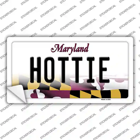 Hottie Maryland Novelty Sticker Decal