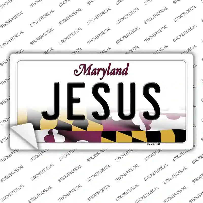 Jesus Maryland Novelty Sticker Decal