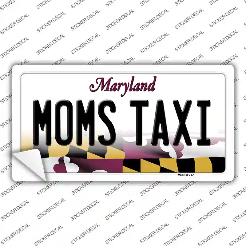 Moms Taxi Maryland Novelty Sticker Decal