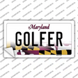 Golfer Maryland Novelty Sticker Decal