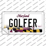 Golfer Maryland Novelty Sticker Decal