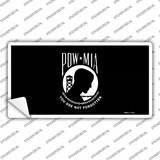 POW MIA Black Flag Novelty Sticker Decal