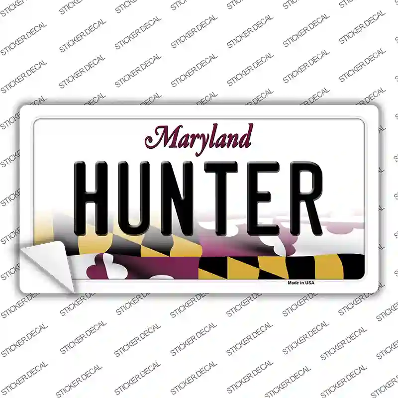 Hunter Maryland Novelty Sticker Decal