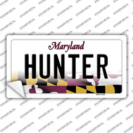 Hunter Maryland Novelty Sticker Decal