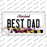 Best Dad Maryland Novelty Sticker Decal