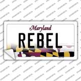 Rebel Maryland Novelty Sticker Decal