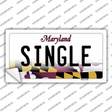 Single Maryland Novelty Sticker Decal