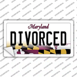 Divorced Maryland Novelty Sticker Decal