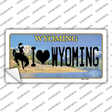 I Love Wyoming Novelty Sticker Decal