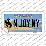 N Joy WY Wyoming Novelty Sticker Decal