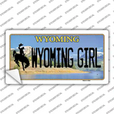 Wyoming Girl Novelty Sticker Decal