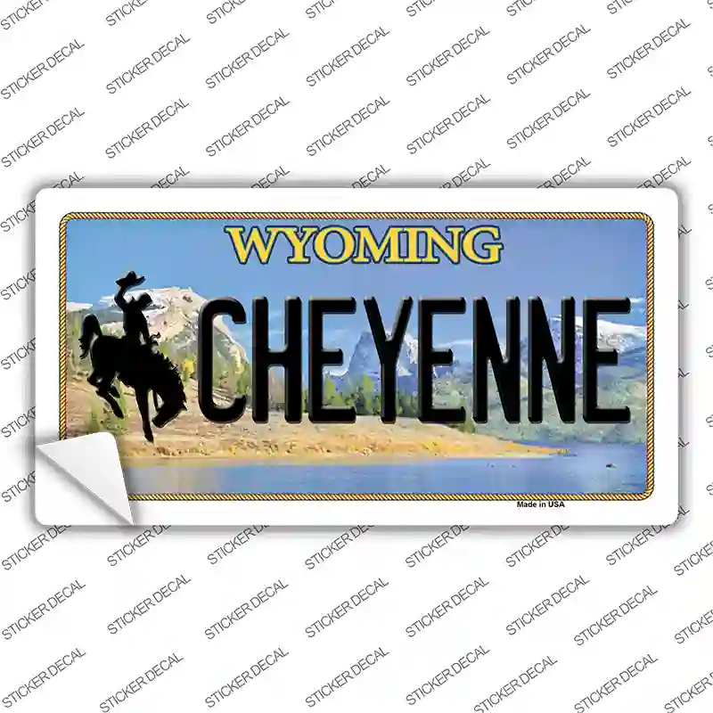 Cheyenne Wyoming Novelty Sticker Decal