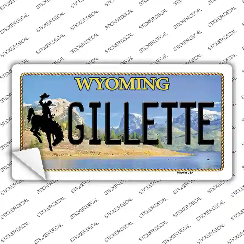 Gillette Wyoming Novelty Sticker Decal