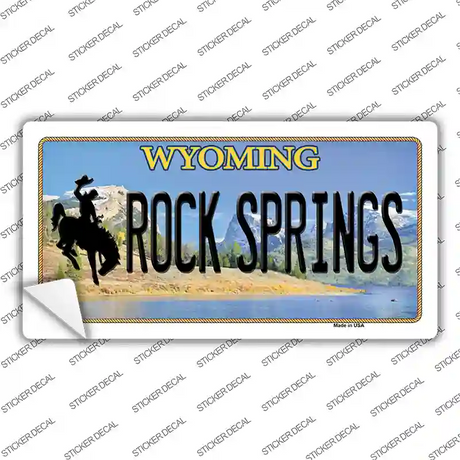 Rock Springs Wyoming Novelty Sticker Decal