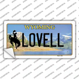 Lovell Wyoming Novelty Sticker Decal