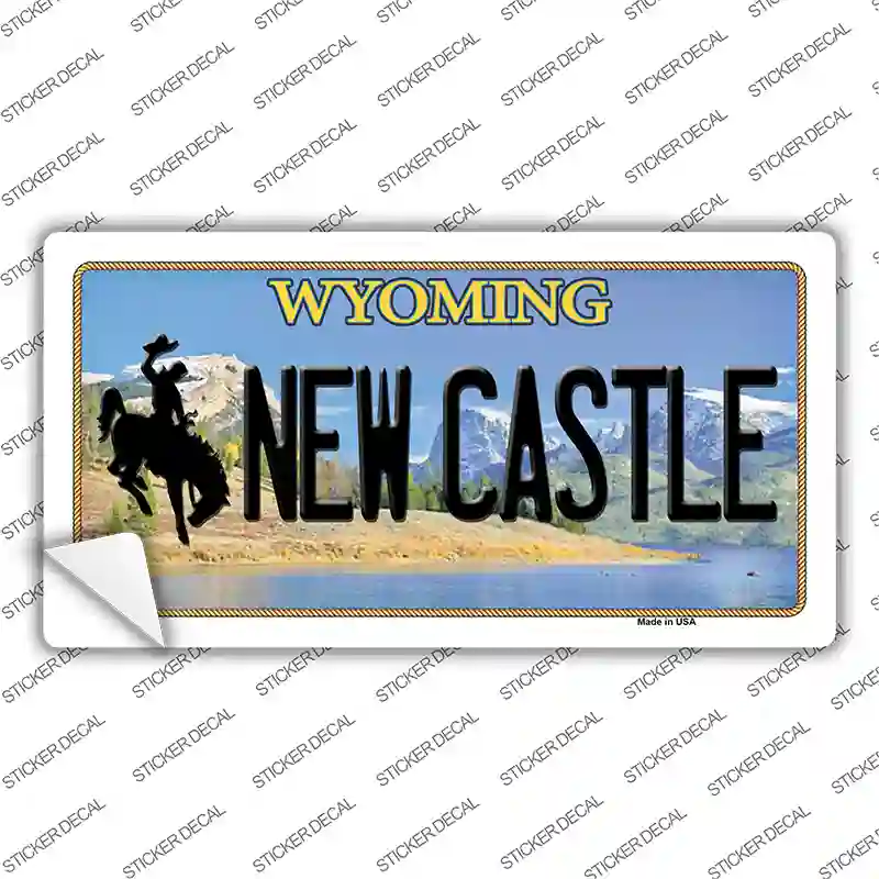 New Castle Wyoming Novelty Sticker Decal