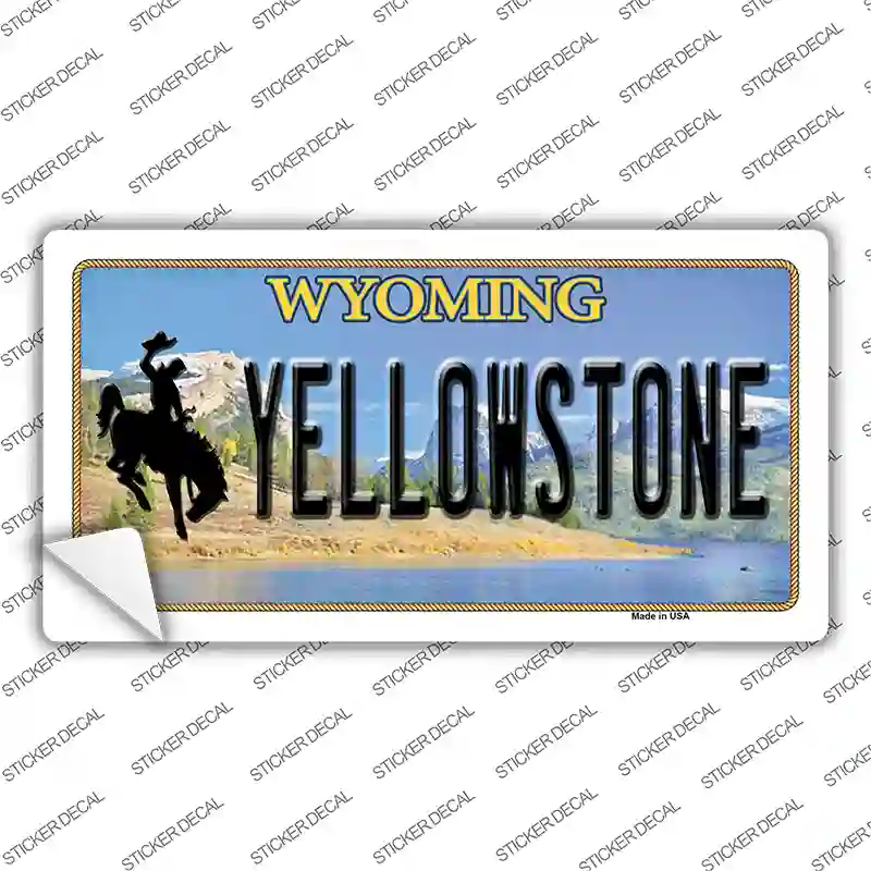 Yellowstone Wyoming Novelty Sticker Decal