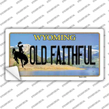 Old Faithful Wyoming Novelty Sticker Decal