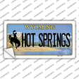 Hot Springs Wyoming Novelty Sticker Decal