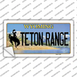 Teton Range Wyoming Novelty Sticker Decal