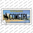 Cowgirl Wyoming Novelty Sticker Decal