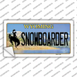Snowboarder Wyoming Novelty Sticker Decal