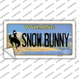 Snow Bunny Wyoming Novelty Sticker Decal