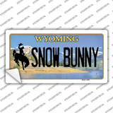 Snow Bunny Wyoming Novelty Sticker Decal