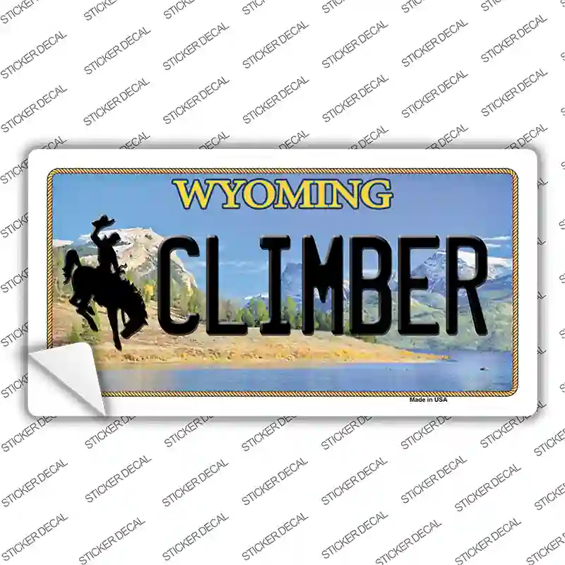 Climber Wyoming Novelty Sticker Decal
