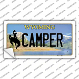 Camper Wyoming Novelty Sticker Decal