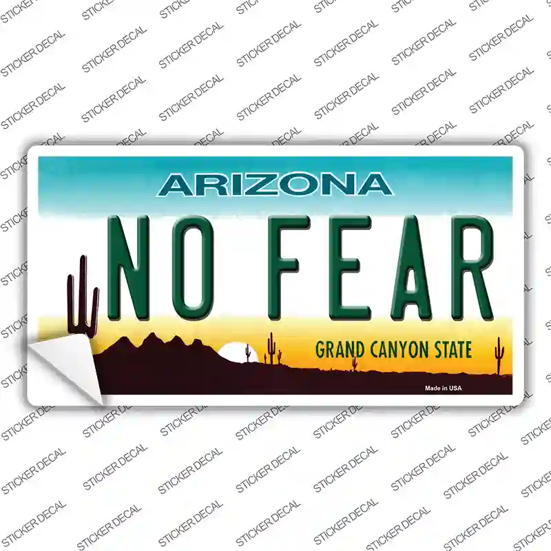 No Fear Arizona Novelty Sticker Decal