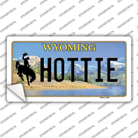 Hottie Wyoming Novelty Sticker Decal