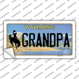 Grandpa Wyoming Novelty Sticker Decal