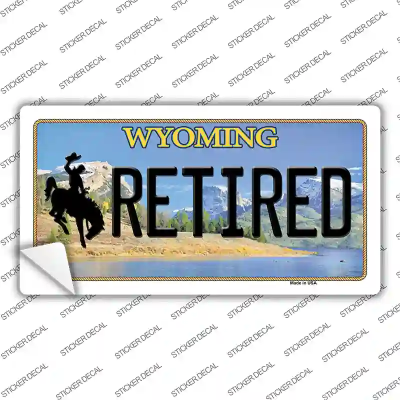 Retired Wyoming Novelty Sticker Decal
