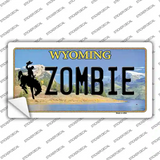 Zombie Wyoming Novelty Sticker Decal