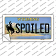 Spoiled Wyoming Novelty Sticker Decal