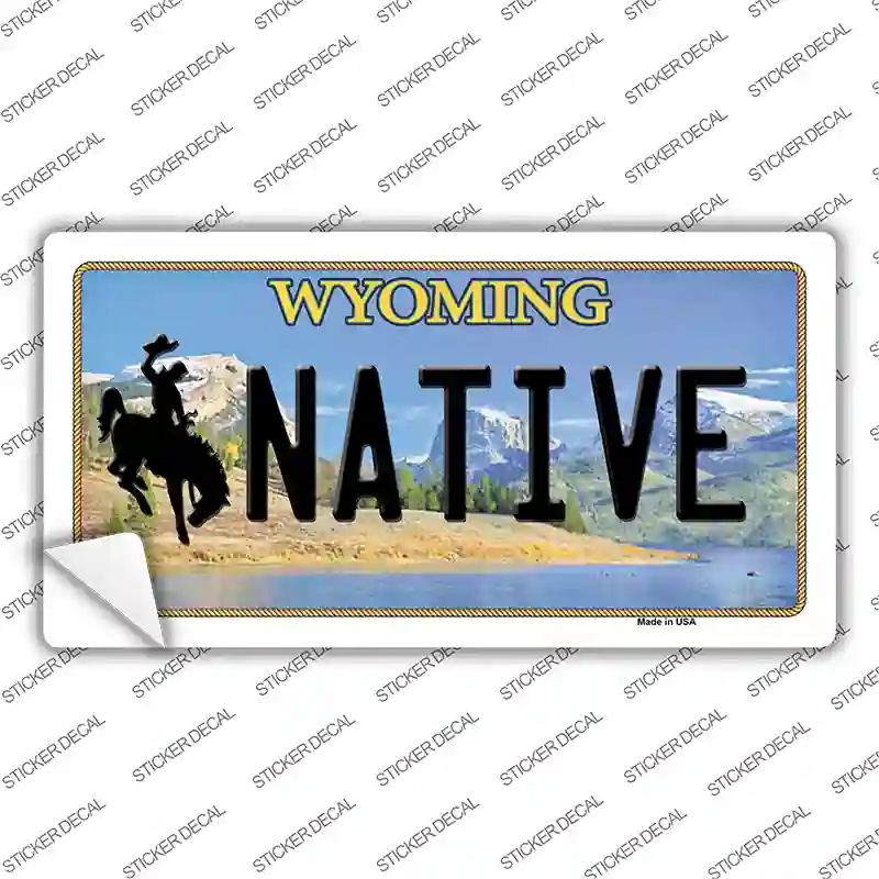Native Wyoming Novelty Sticker Decal