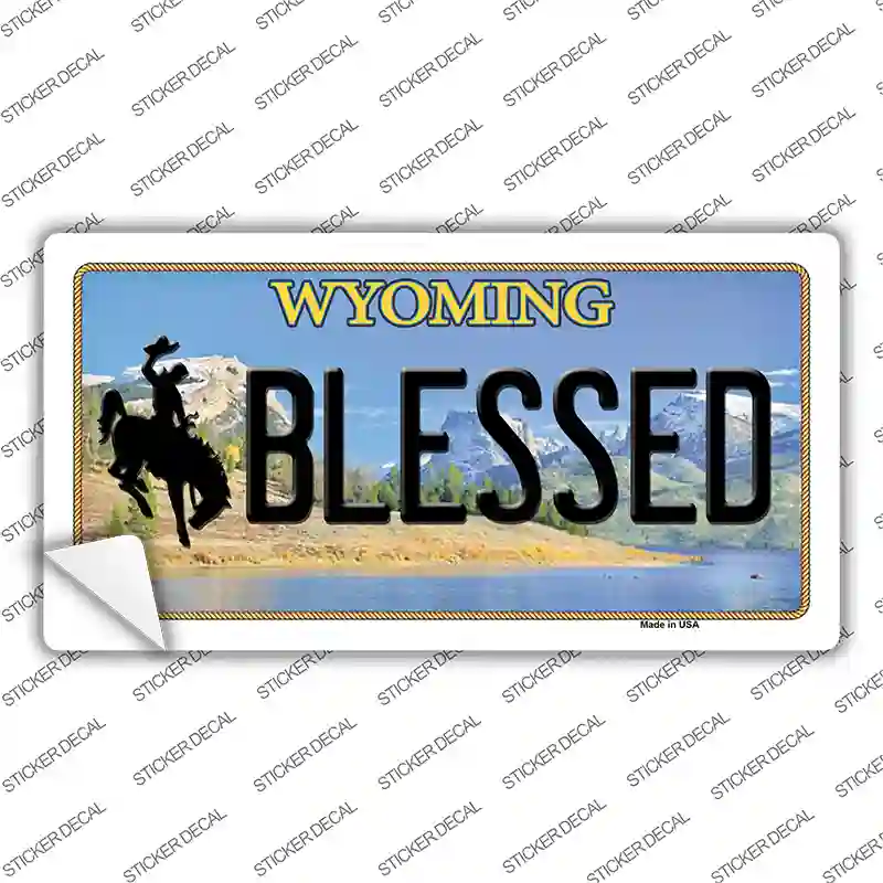 Blessed Wyoming Novelty Sticker Decal
