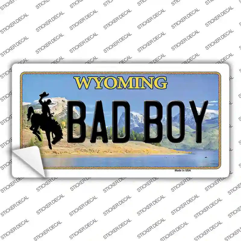 Bad Boy Wyoming Novelty Sticker Decal