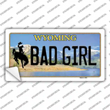 Bad Girl Wyoming Novelty Sticker Decal