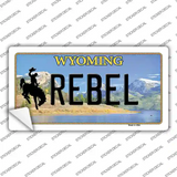Rebel Wyoming Novelty Sticker Decal