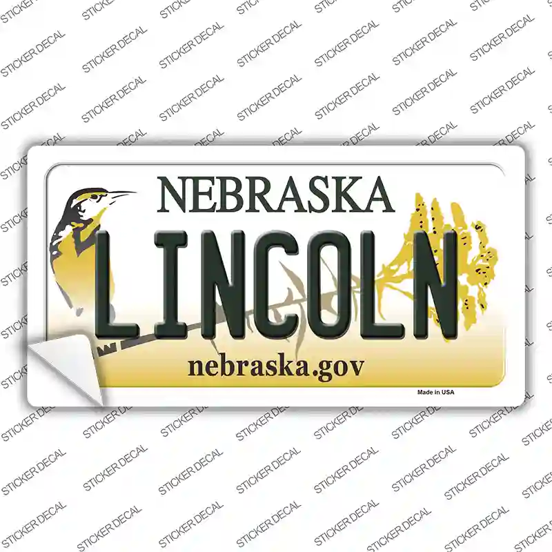 Lincoln Nebraska Novelty Sticker Decal