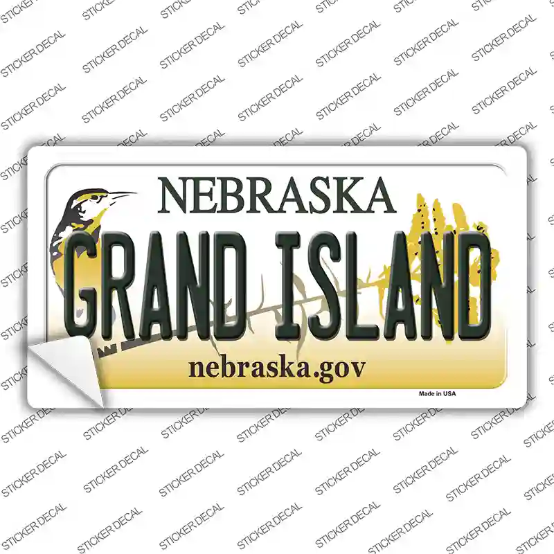 Grand Island Nebraska Novelty Sticker Decal